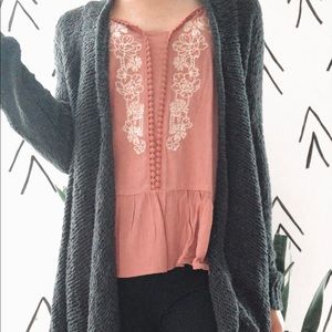 American Eagle Knitted Navy Cardigan M/M